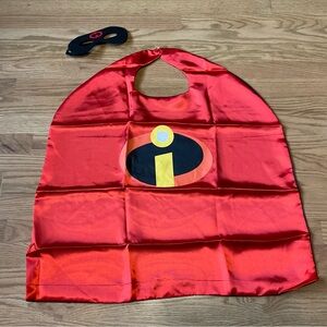 Children’s Superhero Costume Halloween Dress Up Cape and Mask Set (Incredibles)